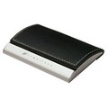 Textured Black & Silver Finish Business Card Case